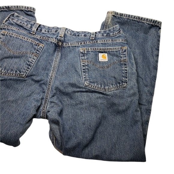 Carhartt Flannel Plaid Lined Jeans 18/30 Work Pants - Picture 4 of 11